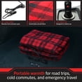 thumbnail image 2 of Stalwart 12V Electric Heated Blanket for Car, Truck, or RV, Portable Heated Throw for Camping or Travel - 59" x 43” (Red Plaid), 2 of 8