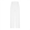 thumbnail image 6 of Xihbxyly Plus Size Linen Pants for Women Summer Cotton Pants Women 2025 Soft Casual Solid Color Drawstring Tie Elastic Waist Cargo Pants with Pockets Loose Fit White L #1, 6 of 6