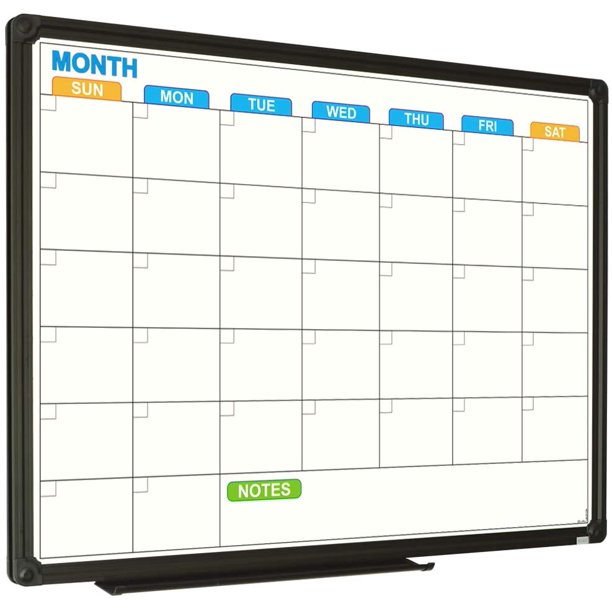 JILoffice Dry Erase Calendar Whiteboard White Board Calendar