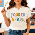 thumbnail image 3 of Godmerch Fourth Grade Teacher Shirt for Women Back to School Cute Classroom Graphic Tee Teacher Gift, 3 of 8