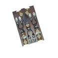 thumbnail image 1 of Tirantes para hombre con 6 clips, correas elásticas gruesas, accesorios de hardware, 1 of 4