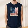 thumbnail image 4 of GIPQJK Mens Tank Top 2025 Trendy American Flag Graphic Crew Neck Sleeveless Tops Independence Day Patriotic Graphic Muscle Tank Tops,Navy 2XL, 4 of 4