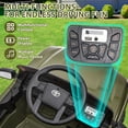 thumbnail image 6 of Licensed Toyota Tacoma 12V Battery Powered Ride on Cars with Remote Control, Kids Electric Ride on Vehicles for Boys Girls, Ride on Truck Toys with USB, AUX, MP3, FM Function, LED Headlight, Green, 6 of 13
