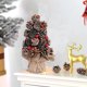 thumbnail image 5 of xihome Mini rbol de Navidad artificial con piñas y bayas rojas de 23 cm (9 pulgadas) para decoracin de escritorio, oficina o hogar durante las fiestas., 5 of 6