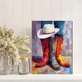 thumbnail image 2 of Qisvanset Cowboy Boots Hat Canvas Wall Art 15.75x11.81 INCHES, 2 of 8