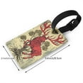 thumbnail image 2 of Sikiie Mythical Red Stag Illustration Luggage Tags Privacy Cover ID Label Suitcase Tags Identifiers For School Bags,Suitcases, 2 of 7