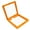 Orange, variant on 3Pcs Clear Jewelry Box Set PE Film Unbreakable Multifunctional Storage Boxes for Necklace Bracelet Ring Display