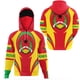 thumbnail image 4 of Sudadera con capucha informal con estampado de la bandera de Guinea-Bissau, país africano, ropa de calle para vacaciones, chándal, 4 of 5