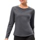 thumbnail image 1 of Camiseta de entrenamiento de manga corta para mujer, camiseta de yoga, camiseta de fitness elástica atlética, color rosa, XL,, 1 of 6