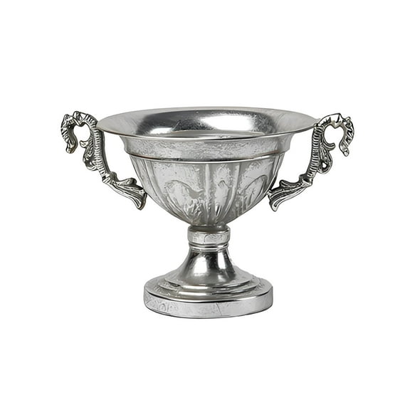 SIYTUAU Metal Flower Urn Vase For Home And Wedding Decor Silver Iron Vase With Intricate Design Suitable For Floral Arrangements And Gift Giving