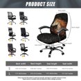 thumbnail image 7 of POLERO Brushed Elastic Fabric All-in-One Office Swivel Chair Slipcover for Workspace Gaming, Anti Dust Anti Corrosion Rotating Chair Cover, Horse Celestial Night, 7 of 7