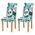 thumbnail image 2 of BZSMCE Chairs Slipcovers Dining Chair Covers Chillin' Pandas in Shades Creative Pattern, 2 of 7