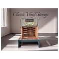 thumbnail image 6 of Stained Wooden Vinyl Record Crate, Handcrafted LP Storage Box for 12-Inch Records, 6 of 6