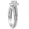 thumbnail image 3 of Pompeii 3/4ct Pave Halo Diamond Engagement Ring Set 10K White Gold (G/H,I1-I2), 3 of 3