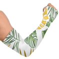thumbnail image 2 of ALAZA Tropical Leaves Green UV Sun Protection Arm Sleeves UPF 50+ Compression Cooling Sleeve 1 Pair, 2 of 7