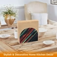 thumbnail image 6 of Yayeee Napkin Holder for Table Set of 2 Kitchen Paper Tissue Organization, Red Abstract Lines, 6 of 8