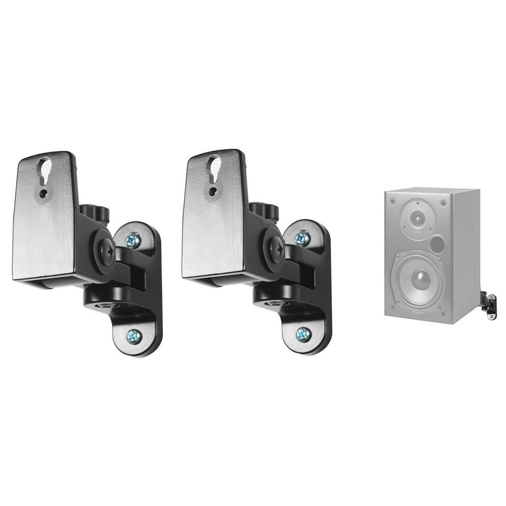 Pair Hidden Wall Mount Swivel Brackets For Polk Audio T15 Bookshelf
