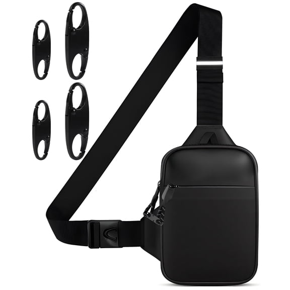 Mini Anti‑Theft Crossbody Sling Bag – Waterproof Dual‑Pocket Chest Pack for Running, Phone Holder
