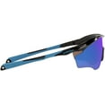 thumbnail image 4 of Oakley Mens Oo9343 M2 Frame XL Shield Sunglasses Polished Black/Prizm Sapphire 45 Millimeters, 4 of 5