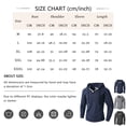 thumbnail image 4 of Men's Solid Color Stand Collar Quarter-Zip Hoodie, Casual Pullover Sweatshirt with Button Placket, Loose Fit Big & Tall Activewear, Fall Spring Gym Workout,Gray,3XL, 4 of 8