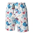 thumbnail image 5 of Naloa Party Shark Cute Men's Beach Shorts, Surfing shorts, Swim trunks, Quick Dry Swim Trunks for Surfing Beach Fun - Medium, 5 of 9