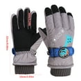 thumbnail image 2 of Ugoldhm Children Winter Ski Gloves - Thickened Fleece Lined Warm Snow Gloves for 6-10 Years, 2 of 8