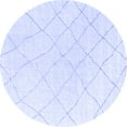 thumbnail image 1 of Ahgly Company Indoor Round Oriental Blue Industrial Area Rugs, 6' Round, 1 of 4