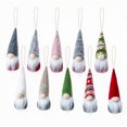 thumbnail image 2 of Adornos Navideños Regalo Gnomos Santa Colgante Árbol De Navidad Colgante Con Barba Blanca Cuerpo Rojo Sombrero De Lana Para El Hogar Al Aire Libre Interior10 Uds. Methold HA013254-00, 2 of 6