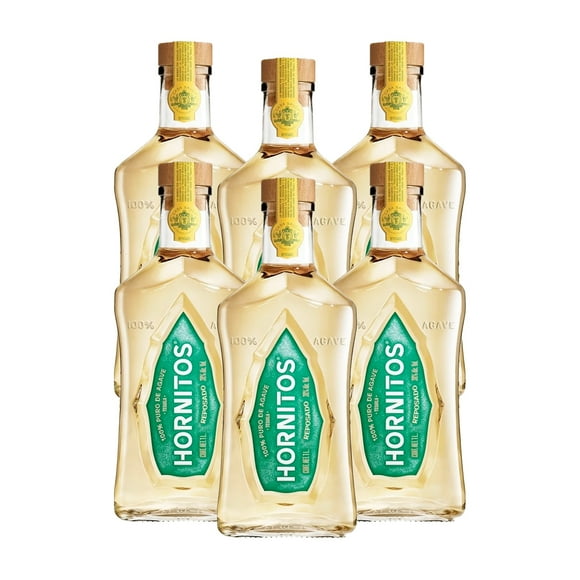 Pack De 6 Tequila Hornitos Reposado 1Lt