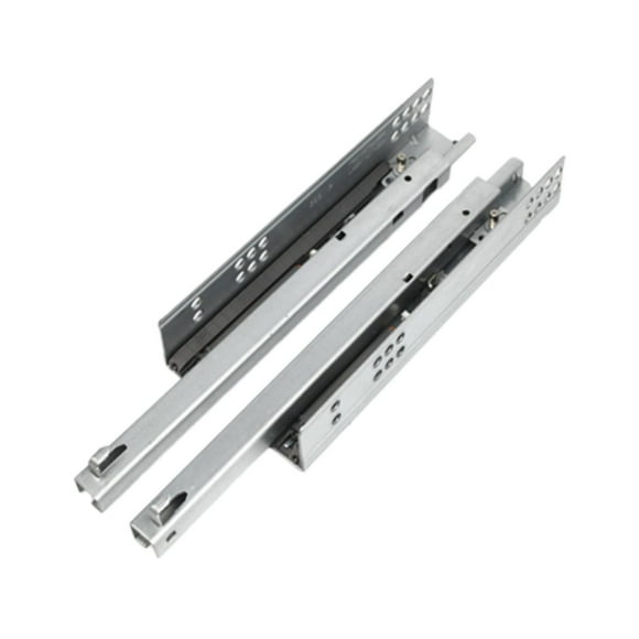 2 piezas de cajón de cajón de de tobogán Rarestas de servicio pesado Fácil de instalar debajo de un montón de deslizamiento para tocadores de muebles L