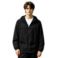 thumbnail image 2 of Men Lightweight Hooded Jacket Sun Protection Breathable Thin Outerwear with Zipper Front and Adjustable Drawstring Design, 2 of 8