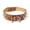 Brown(Silvery Spike), variant on Spiked Studded Dog Collar With Large Sharp Spikes 2 Inch Wide Protect Dog's Neck From Bites Fit Pitbull Doberman Shepherd