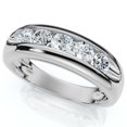 thumbnail image 2 of Pompeii Mens 3/4ct Diamond White Gold Wedding Ring Band New (G/H,I1), 2 of 3
