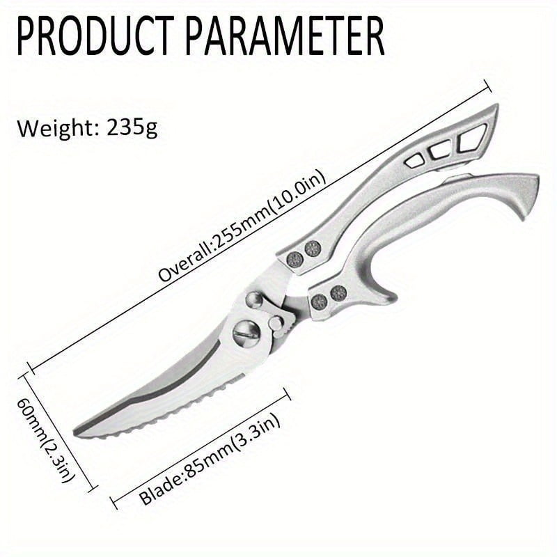 1-3PCS Stainless Steel Utility Knife Chef Knife Multipurpose Knife Boning Knife Sashimi Knife Sharp Cleaver Professional Cooking Knife Kitchen Accessories Kitchen Scissors Fruit Knife Meat Beef Fish