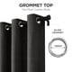 thumbnail image 5 of Cortinas opacas Joydeco Burg, 230 cm, 2 paneles, 100% negras, 5 of 9