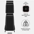thumbnail image 3 of Elevadores de cama MCXYEM ajustables de 30 cm, resistentes, negros, paquete de 4, 3 of 7
