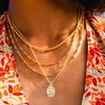 thumbnail image 5 of 1box 20Pcs 2 Colors Real 18K Gold Plated Brass Charm Pendants Metal Blank Tag Pendants for DIY Necklace Bracelet Jewelry Making, 5 of 5