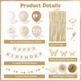 thumbnail image 3 of Decoraciones de fiesta Ouddy Gold White para cumpleaños para mujeres y niñas, 3 of 7