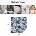 thumbnail image 5 of Navy Blue Botanical Peony Cloth Napkins, Vintage Floral Blossom Washable and Reusable Dinner Napkins Set of 6, Table Napkin for Kitchen Party Birthday Wedding Hotel Housewarming 20"x20", 5 of 9