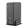 thumbnail image 1 of 120W GaN 6-Port USB C Fast Charger, Multiple Charging Station with PD QC 3.0 Charger, 1 of 7
