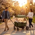 thumbnail image 3 of Evolur TrailBlazer Wagon Stroller, Green, 3 of 12