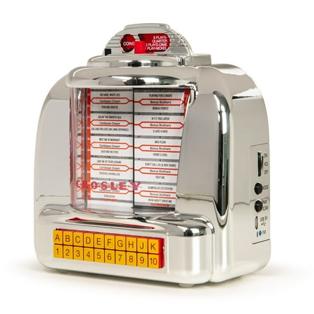 Crosley Diner Bluetooth FM Radio Jukebox, Multicolor, CR1120A-SI