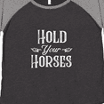 thumbnail image 4 of Inktastic Hold Your Horses in White Women's Plus Size T-Shirt, 4 of 5