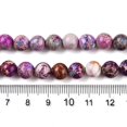 thumbnail image 5 of Natural Imperial Jasper Beads Strands Dyed Round Medium Orchid 8~8.5mm Hole: 1mm about 46~51pcs/strand 15.35~15.75 inch(39~40cm), 5 of 5