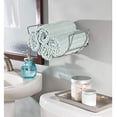 thumbnail image 2 of mDesign Modern Decorative Metal Bathroom Wall Mount Towel Rack Organizer for Storage of Bath Sheets, Washcloths, Hand or Face Towels - Chrome, 2 of 2
