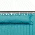 thumbnail image 5 of (2 pack) Mainstays Teal Quilted Double Hammock with Pillow, Green Color, Material Polyester, Tree Hammock, 5 of 6