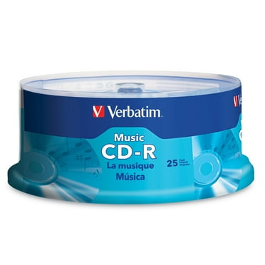 Verbatim 96155 700 MB/80 min 40x Spindle CD-R Music Recordable Disc - Silver (25/Pack)