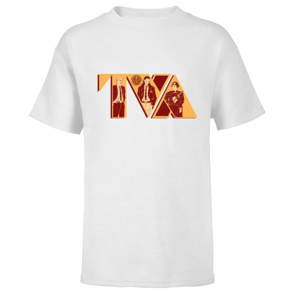 Marvel Loki TVA Mobius and Hunter-B15 - Short Sleeve T-Shirt for Kids - Customized-White