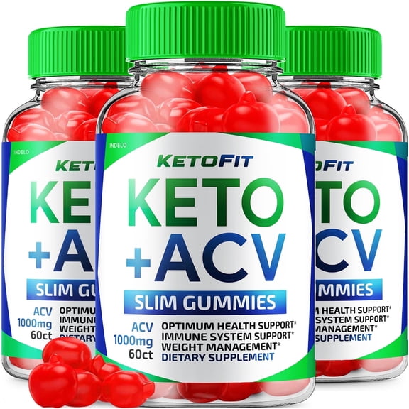 (3 Pack) Keto Fit ACV Gummies Advanced Weight Loss, Ketofit Gummies, 1000MG Keto  ACV Apple Cider Vinegar Folate Vitamin Supplement (180 Gummies)