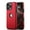 Red, variant on AIOVETEAB Compatible with iPhone 16 Pro Case Premium Leather TPU Hybrid Case Cover,Brown